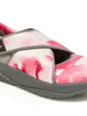 NEW!! JAMBU MILLIE VEGAN SHOE IN PINK ABSTRACT SIZE 9.5 🤍🩷🤍🩷🤍🩷